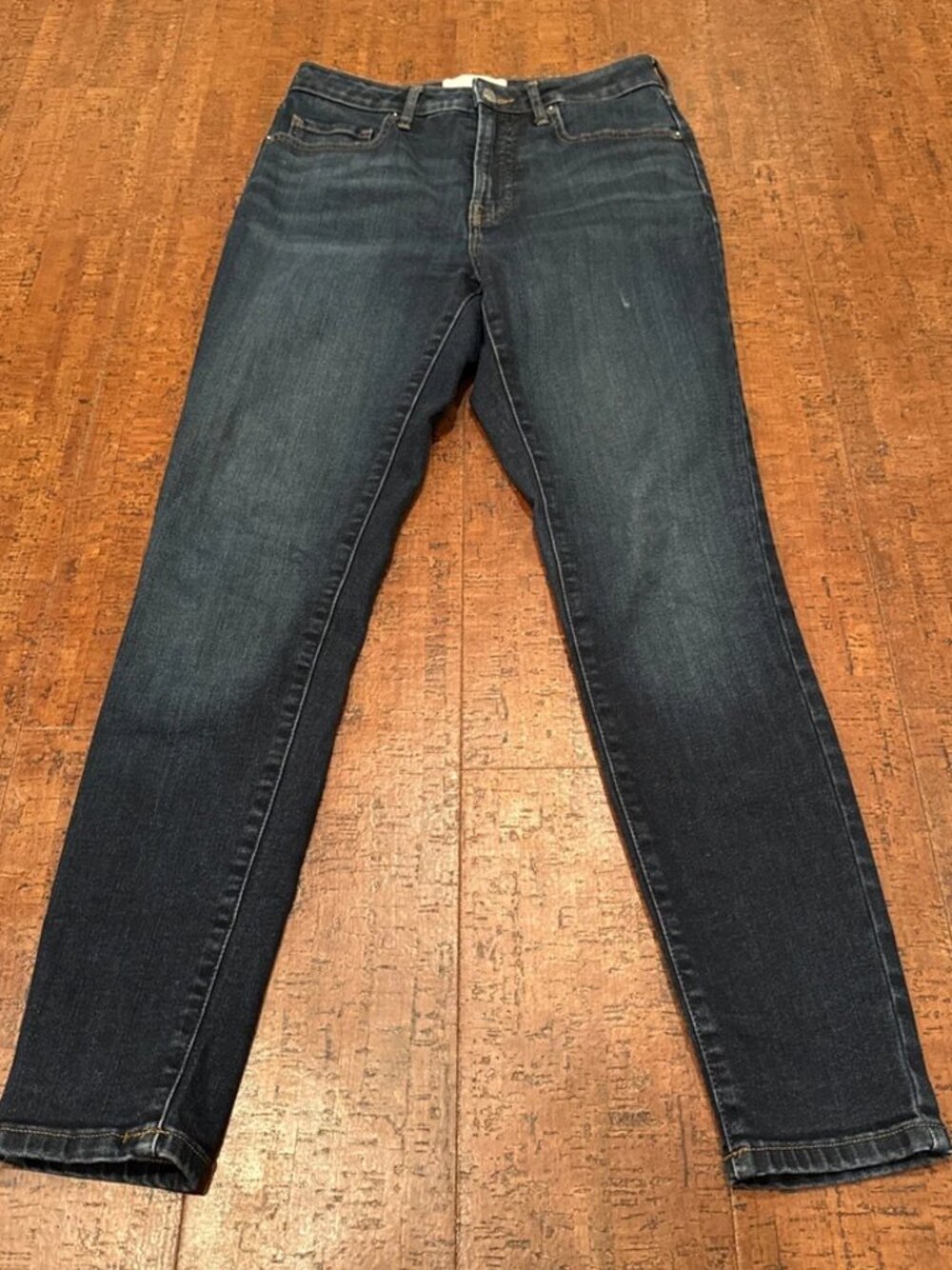 Everlane 27 Curvy High Rise Skinny Jeans Dark Stretch Denim